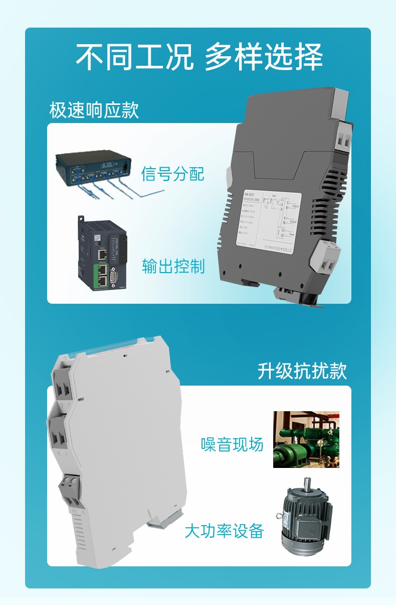 不同工況，多樣選擇